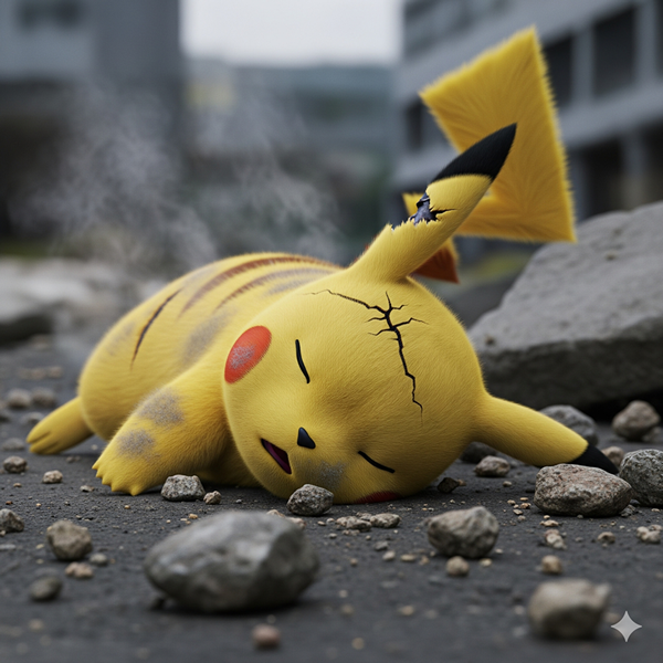 Pikachu desmaiado